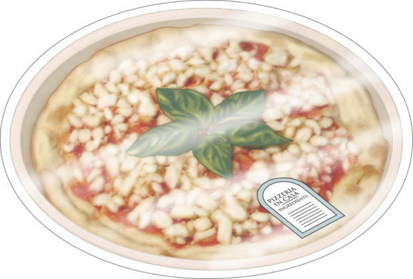 Pizza confezionata in piatto in cartoncino+pet Compac