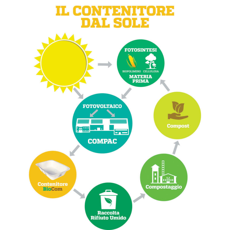 CARTONCINO + PLA (CA+PLA) Il Contenitore dal Sole Compac