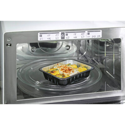 Container in aluminium smooth wall ALc Compac in microwave oven