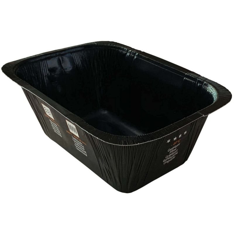 Contenitore nero V75GCN08 Compac in CARTONCINO+PET (CA+PET)